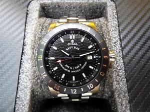 CYMA Navy Star World GMT Automatic Chronometer COSC Swiss Diver Watch Limited Ed