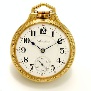 23-Jewel Hamilton 950 Bar Over Crown 16-Size Railroad Pocket Watch CA1913