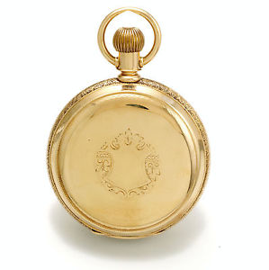 Massive Antique Heavy 14K Gold 18-Size Hunter Case Howard Pocket Watch CA1890