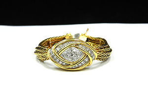 Rare Vintage 18k 750 Solid Yellow Gold and 1.35Ct Diamond Cover  Ladies Watch