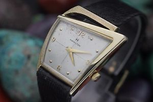 Vintage HAMILTON "Flight II" Cal. 770 Asymmetrical 10K G.F. Men's Dress Watch