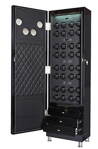 Volta 32 Watch Winder Carbon Fiber Finish w/ Speed Winding Option 31-560320