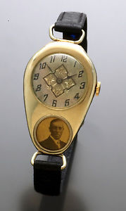 Swiss Rare Woodrow Wilson Political Campaign Wrist Watch C. 1912