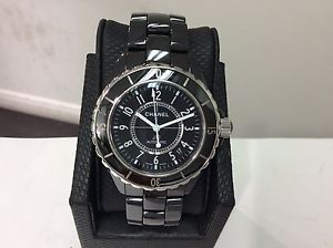 CHANEL Ref. H0970 J12 Automatic Black Ceramic 38mm Midsize Watch! SUPERB ITEM!!!