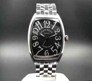 Frank Muller Casablanca Ref. 6850 Men's Automatic Watch S/ Steel Black Dial