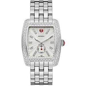 MICHELE FEMME BRACELET &amp; BOITIER ACIER INOXYDABLE QUARTZ MONTRE MWW02T000001 image 1