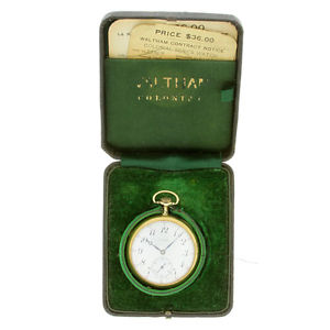 Waltham 14k Gold American Pocket Watch Colonial Series 1420 Amazing 1905
