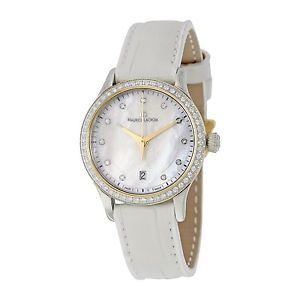 Maurice Lacroix Lc1113-Pvy21-170 Women's Les Classiques Diamond White Leather...