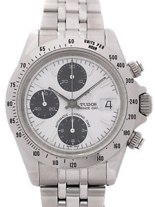 Used[B] Watch Men TUDOR Chrono time Prince Date 79280P Self winding white Y4O