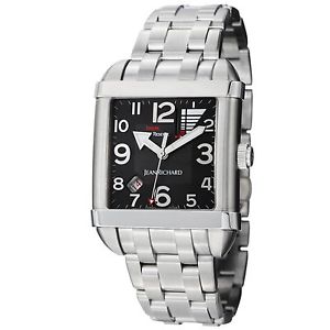 Jean Richard Men's Paramount Square Automatic Grey Dial Stainless Steel
