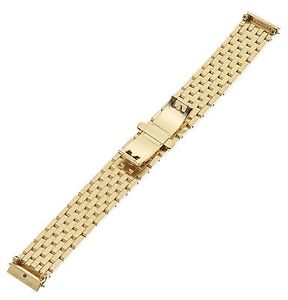 MICHELE MS16DL246710 Urban Mini 16mm Stainless Steel Gold Watch Bracelet