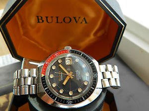VINTAGE LARGE 1968 BULOVA PROFESSIONAL DIVERS WATCH WITH THE BOX