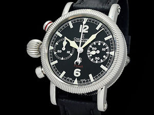 Auth CHRONOSWISS Time Master Flyback Lefty CH7633 SS Auto Men's Watch(S A47914)