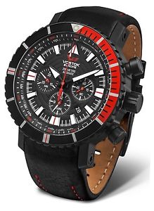 Vostok Europe AN-225 MRIYA Automatic Chrono Black/Black Watch NE88/5554238