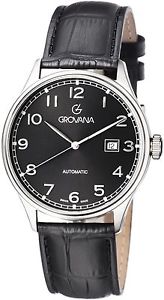 Grovana Men's Black Dial Automatic Watch 1190.2537