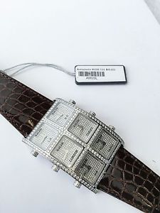 IceLink 6 Time Zone Ambassador Big Case 10ct Diamond Watch