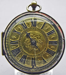 A 2 1/8" Oignon Verge Fusee PW In A Excellent Tortoise Shell Case - Circa 1675!!