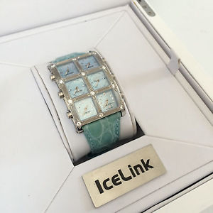 100% Authentic IceLink 6 Time Zone Diamond Women's Watch