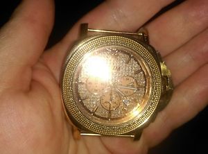JPM Mens Vintage 939 Chronograph Diamond Watch w/Over 50 Diamonds