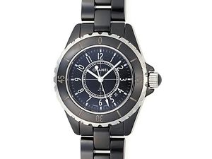 Used[A] Watch CHANEL J12 H0682 Quartz black ceramic S1F