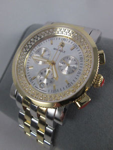 Ladies Michelle Sport Sail High Shine Diamond 2-Tone Watch MWW01C000132 Limited