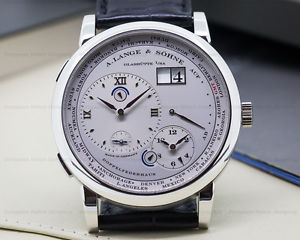 A Lange & Sohne Lange 1 Time Zone Platinum 116.025 Box & Papers!