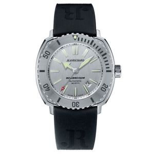 Jeanrichard 60400-11E201-FK6A Mens Silver Dial Automatic Watch with Rubber Strap