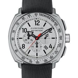 Jeanrichard 60650-21L252-FK6A Mens Grey Dial Automatic Watch with Rubber Strap