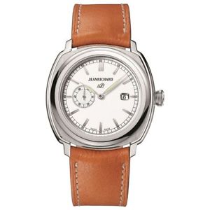 Jeanrichard 60330-11-131-HDC0 Mens White Dial Automatic Watch with Leather Strap