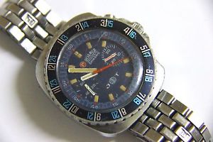 VINTAGE ROAMER STINGRAY CHRONOGRAPH JET TIME VALJOUX MOV'T 400FT DIVING, 42MM