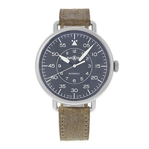 Bell & Ross Vintage WW1 BRWW192-MIL/SCA Acier Brossé Montre Homme Automatique