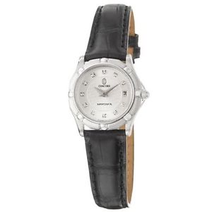 Concord 0311561 Womens Silver Dial Quartz Watch with Leather Strap