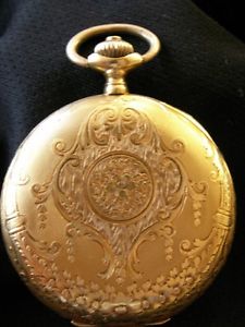 Rare 18K Solid Gold Antique Invar Pocket Watch Works but needs repair