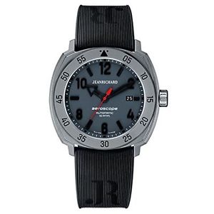 Jeanrichard 60660-21G251-FK6A Mens Grey Dial Automatic Watch with Rubber Strap