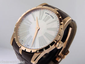 Roger Dubuis Excalibur DBEX0348 18K Rose Gold 42mm MOP, Micro-Rotor $32,800 NIB