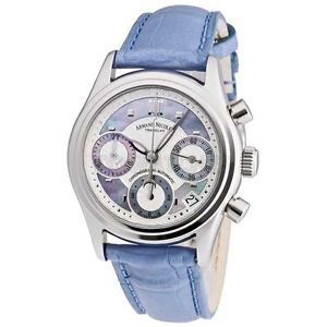 Armand Nicolet 9154A-AK-P915VL8 Womens Blue Mop And Silver Dial Automatic Watch