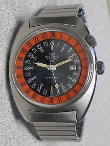 VINTAGE GLYCINE AIRMAN SST all 100% original genuine pumpkin dial