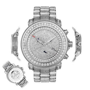 Men's Diamond Watch Joe Rodeo Junior JJU42 17.25 Ct Illusion Dial