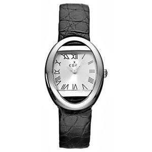 Ebel 3057B11-6135206 Womens Silver Dial Quartz Watch with Leather Strap