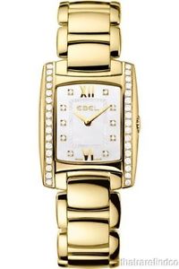 Ebel Ladies Brasilia Mini Yellow Gold Mother of Pearl Diamond Dial NEW