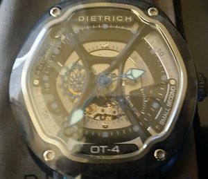 DIETRICH OT-4 ORGANIC TIME 4 FORGED CARBON FIBER BLUE ACCENTS  AUTOMATIC