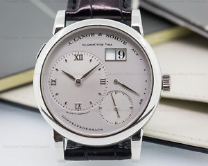 A Lange & Sohne Lange 1 Platinum "STEALTH" Silver Dial 101.025 Box & Papers!