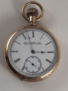 Elgin 14 K Openface Grade 128 Pocket Watch