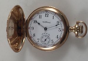 Waltham 19 Jewel Riverside Maximus, 14 K Multicolor Case With Diamond