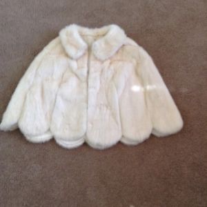 Mink Cape Womens