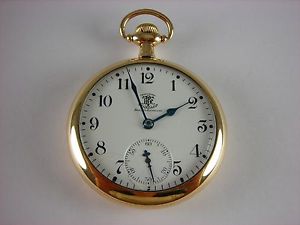 Antique Ball Waltham Brotherhood of Railroad Trainmen 16s 19 jewel pocket watch