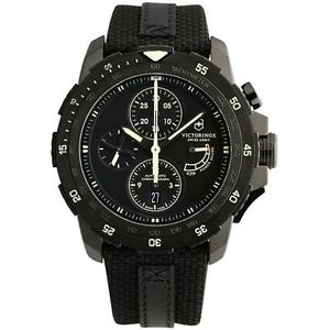 Victorinox 241574 Mens Black Dial Analog Automatic Watch with Nylon Strap