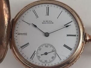 American Waltham Watch Company, Multicolor 14 K Gold 6 Size, Hunter, Exquisite