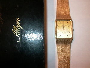 Allegro Mens Solid Gold watch