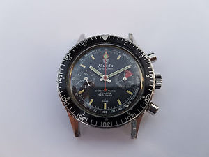Vintage Nivada Chronograph Grenchen Chronomaster Aviator Sea Diver T Valjoux 23